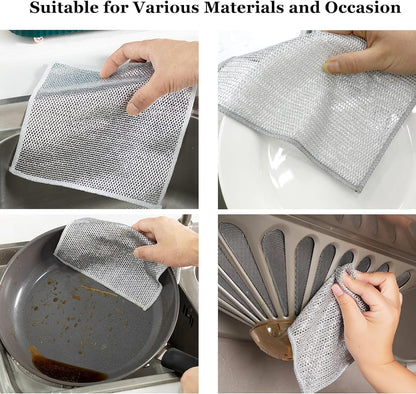 Premium Non-Scratch Dishwashing RagsTM