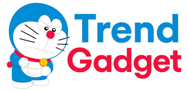 Logo of Trend Gadget with a cartoon character on a white background